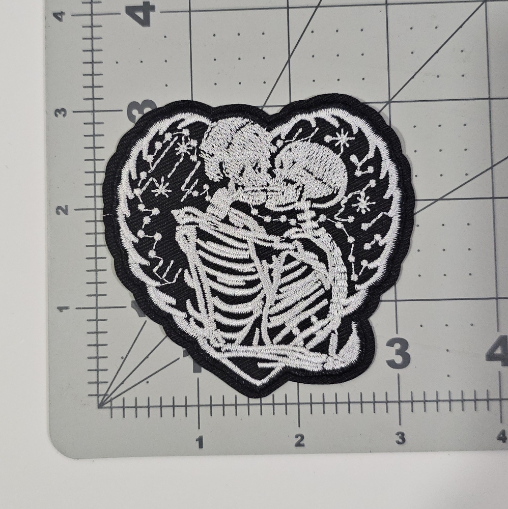 Skeletons Iron On Patch Embroidered Applique Patches Sew on